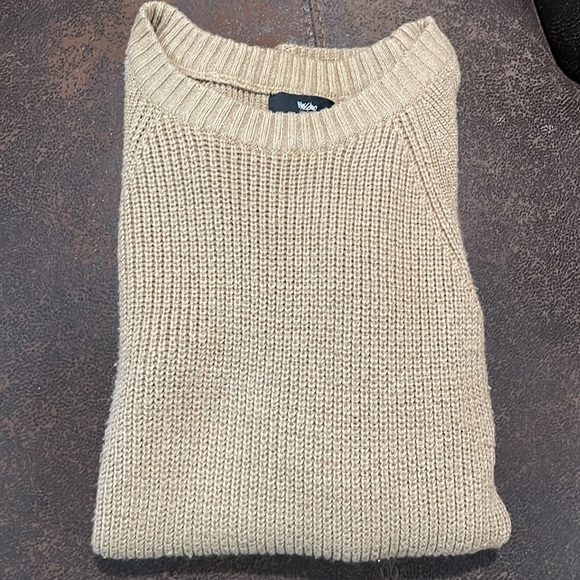 Mossimo Long Sweater Zipper Sides Camel/Gold Color - Picture 8 of 9